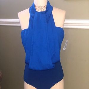 Royal Blue Halter Body Suit